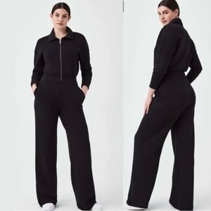 SPANX Air Essentials long sleeve wide leg Jumpsuit